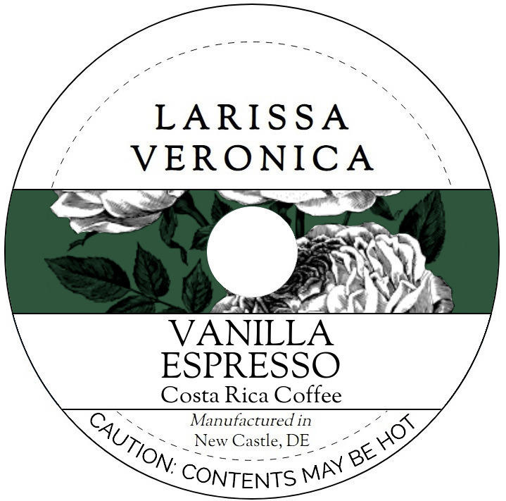 Vanilla Espresso Costa Rica Coffee <BR>(Single Serve K-Cup Pods)