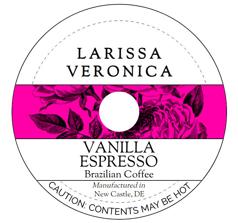 Vanilla Espresso Brazilian Coffee <BR>(Single Serve K-Cup Pods)