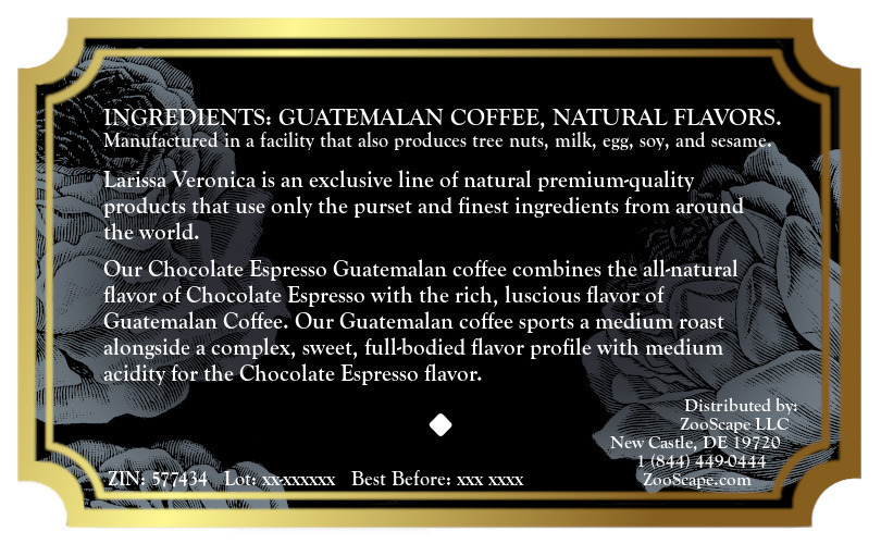 Chocolate Espresso Guatemalan Coffee <BR>(Single Serve K-Cup Pods)