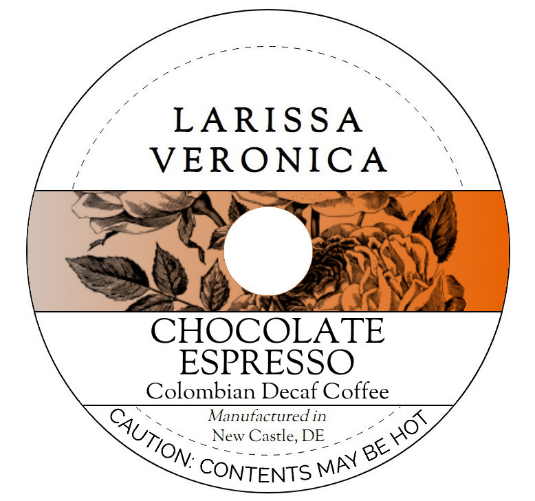 Chocolate Espresso Colombian Decaf Coffee <BR>(Single Serve K-Cup Pods)