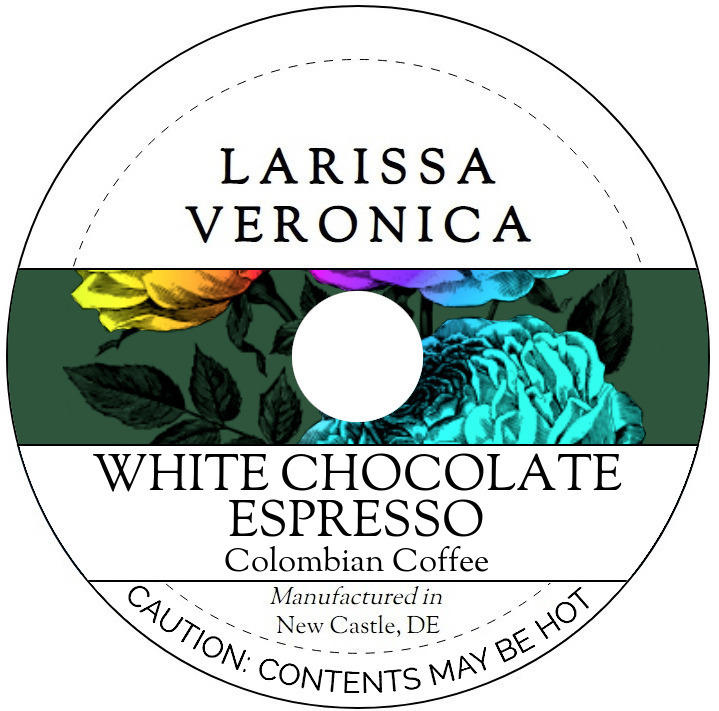 White Chocolate Espresso Colombian Coffee <BR>(Single Serve K-Cup Pods)