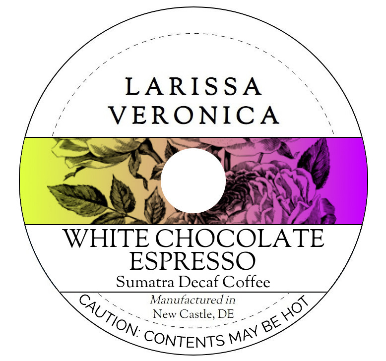 White Chocolate Espresso Sumatra Decaf Coffee <BR>(Single Serve K-Cup Pods)