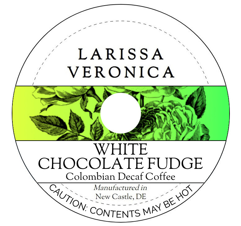 White Chocolate Fudge Colombian Decaf Coffee <BR>(Single Serve K-Cup Pods)