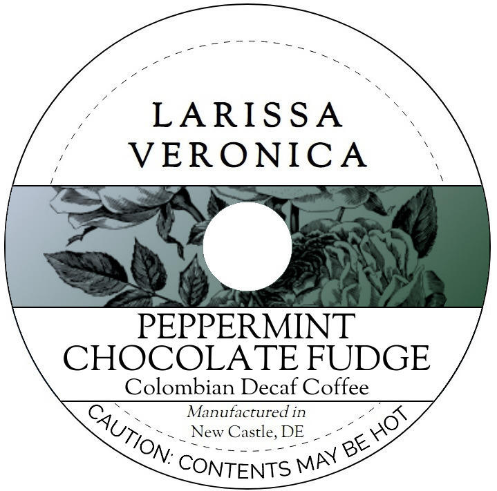 Peppermint Chocolate Fudge Colombian Decaf Coffee <BR>(Single Serve K-Cup Pods)