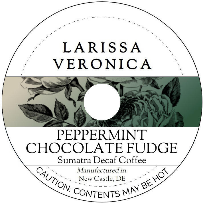 Peppermint Chocolate Fudge Sumatra Decaf Coffee <BR>(Single Serve K-Cup Pods)