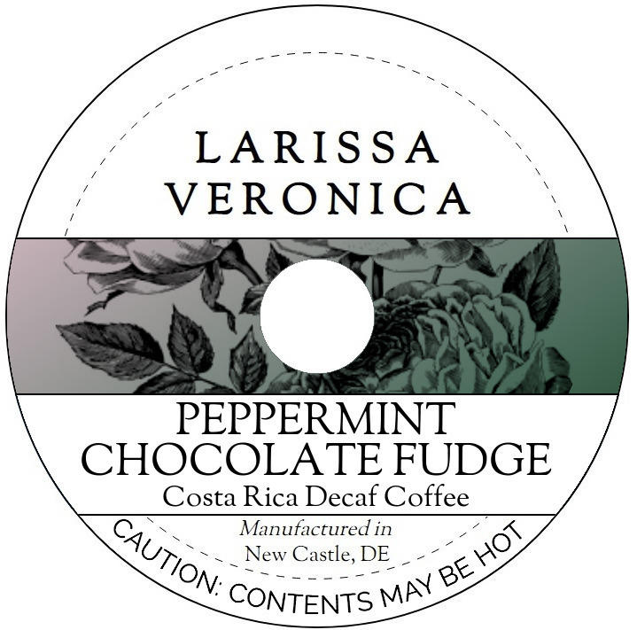 Peppermint Chocolate Fudge Costa Rica Decaf Coffee <BR>(Single Serve K-Cup Pods)