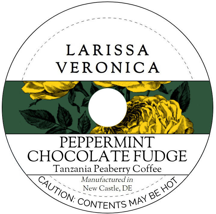 Peppermint Chocolate Fudge Tanzania Peaberry Coffee <BR>(Single Serve K-Cup Pods)