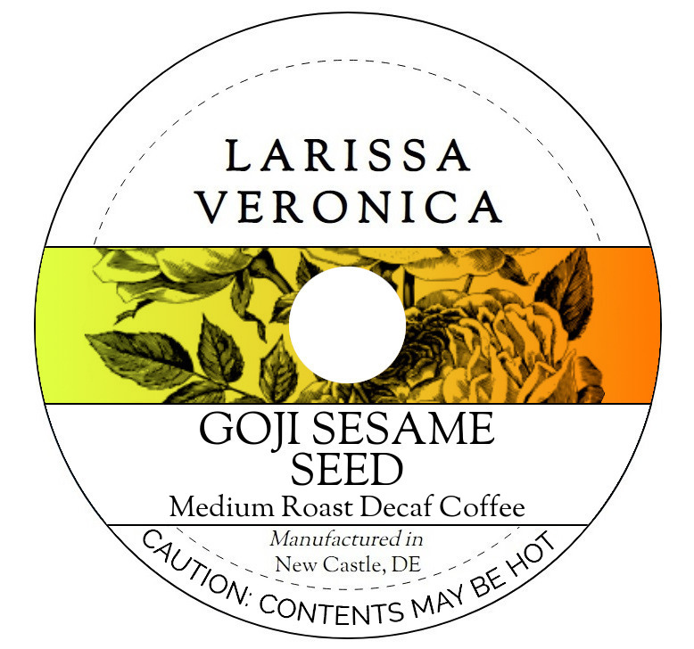 Goji Sesame Seed Medium Roast Decaf Coffee <BR>(Single Serve K-Cup Pods)