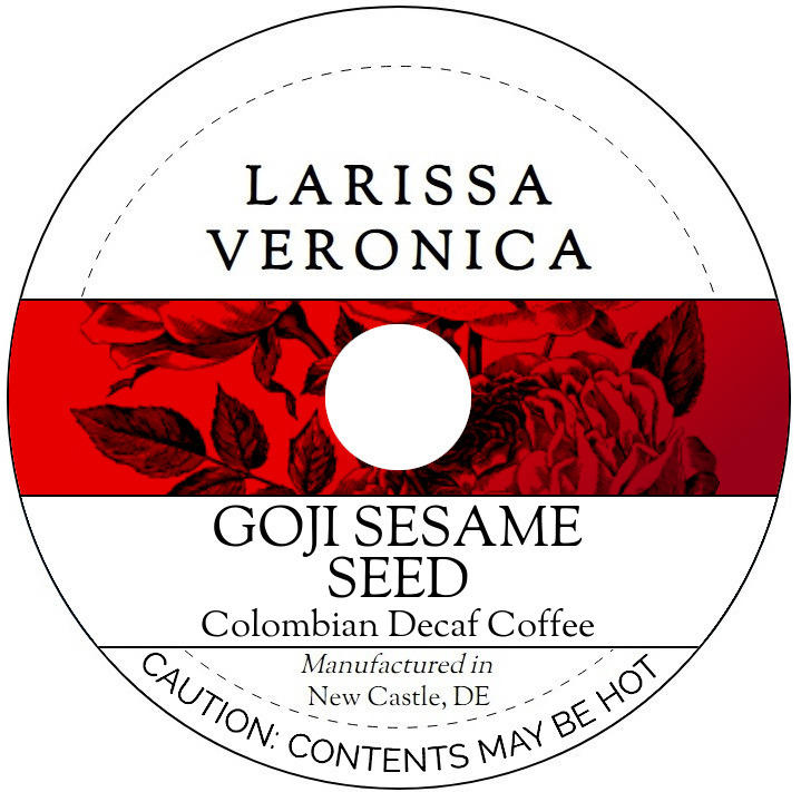 Goji Sesame Seed Colombian Decaf Coffee <BR>(Single Serve K-Cup Pods)