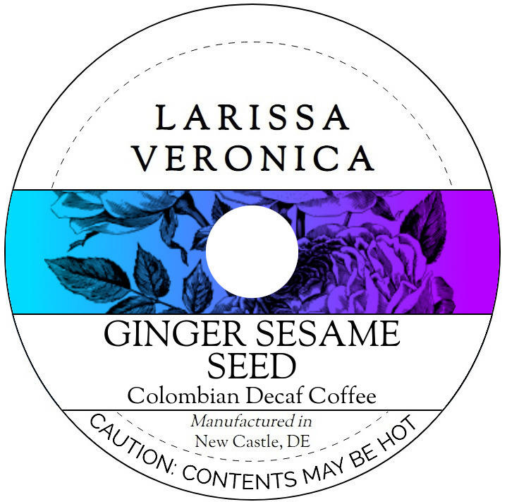 Ginger Sesame Seed Colombian Decaf Coffee <BR>(Single Serve K-Cup Pods)
