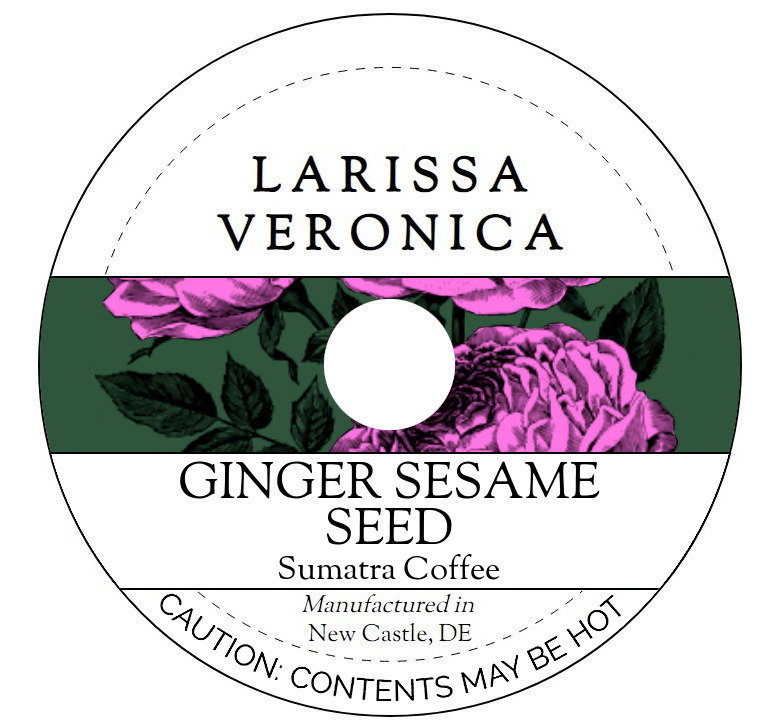Ginger Sesame Seed Sumatra Coffee <BR>(Single Serve K-Cup Pods)