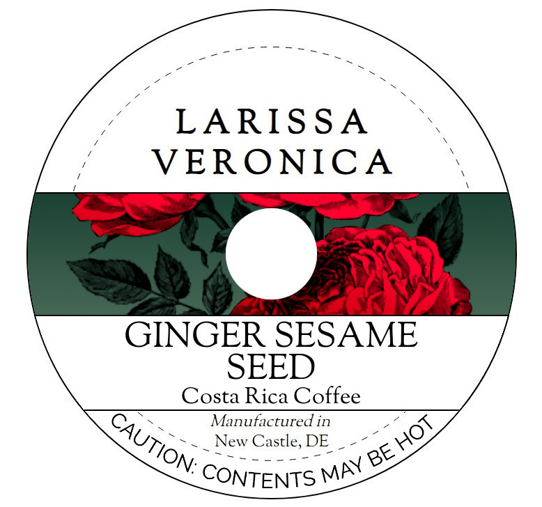 Ginger Sesame Seed Costa Rica Coffee <BR>(Single Serve K-Cup Pods)