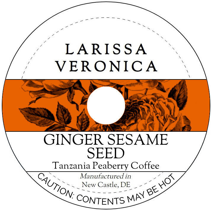 Ginger Sesame Seed Tanzania Peaberry Coffee <BR>(Single Serve K-Cup Pods)