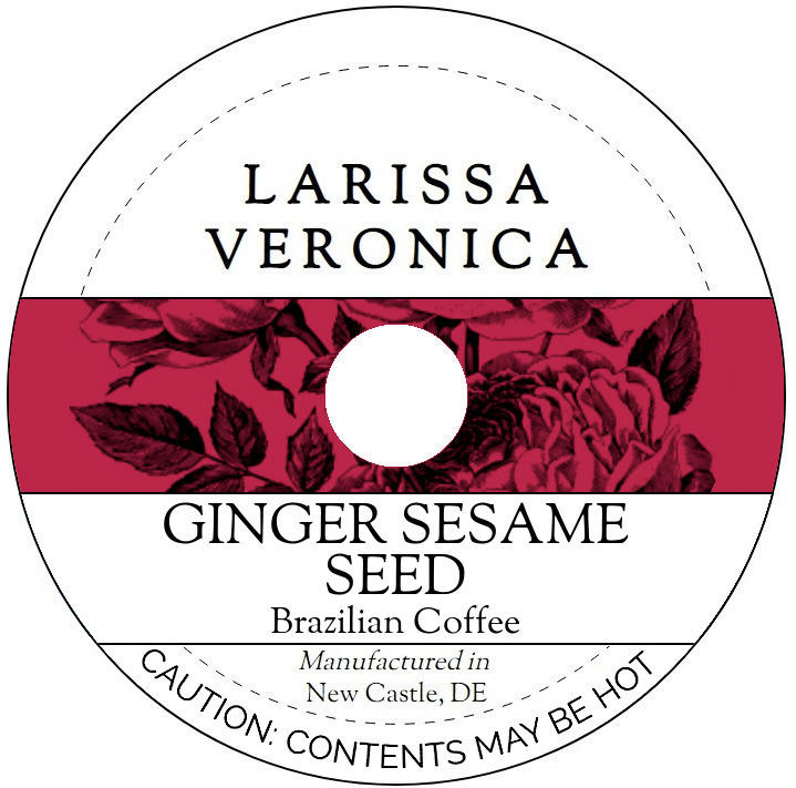 Ginger Sesame Seed Brazilian Coffee <BR>(Single Serve K-Cup Pods)