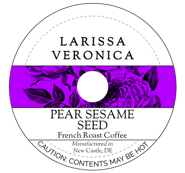 Pear Sesame Seed French Roast Coffee <BR>(Single Serve K-Cup Pods)