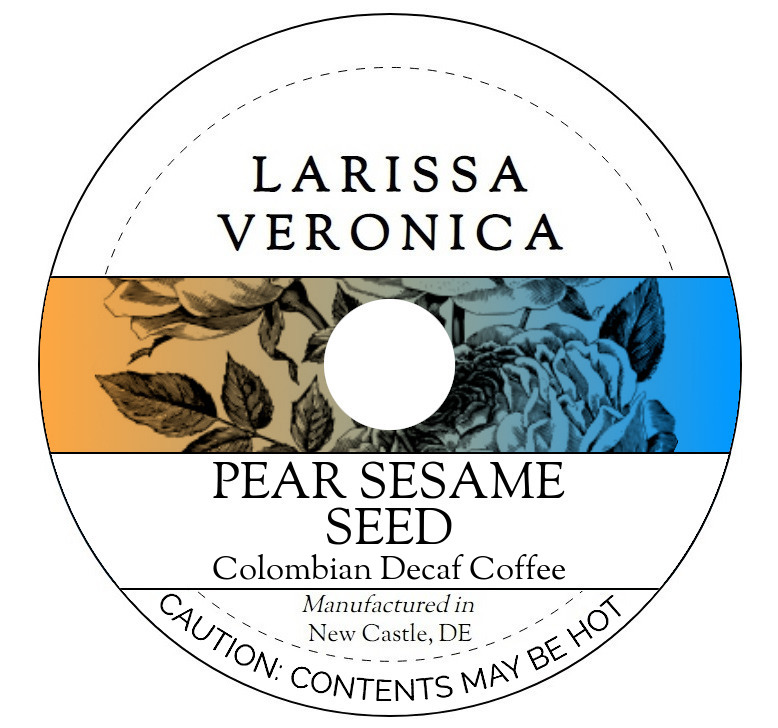 Pear Sesame Seed Colombian Decaf Coffee <BR>(Single Serve K-Cup Pods)
