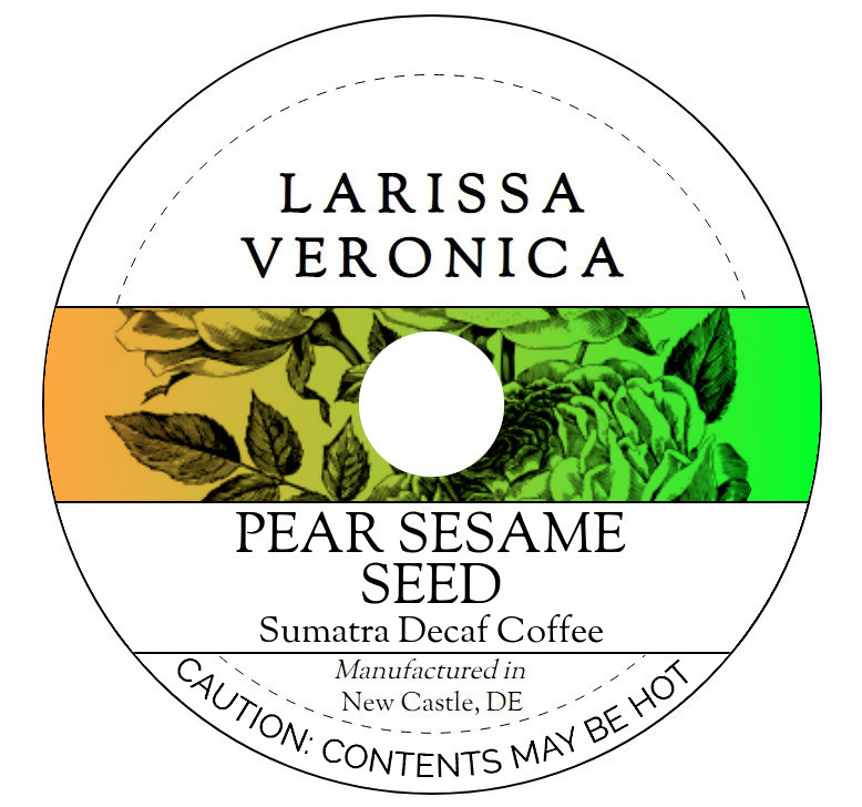 Pear Sesame Seed Sumatra Decaf Coffee <BR>(Single Serve K-Cup Pods)