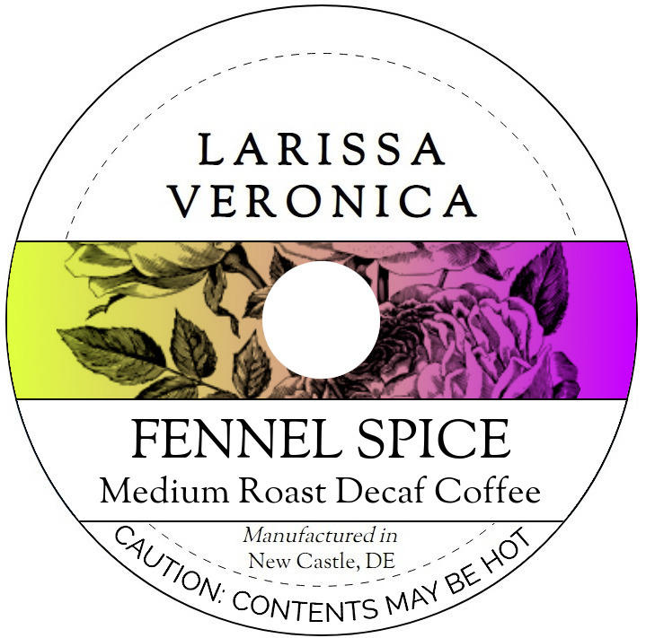 Fennel Spice Medium Roast Decaf Coffee <BR>(Single Serve K-Cup Pods)