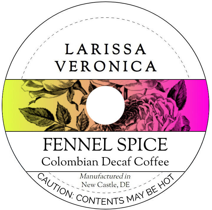 Fennel Spice Colombian Decaf Coffee <BR>(Single Serve K-Cup Pods)