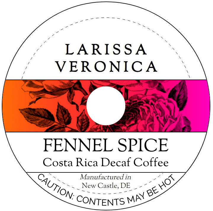 Fennel Spice Costa Rica Decaf Coffee <BR>(Single Serve K-Cup Pods)