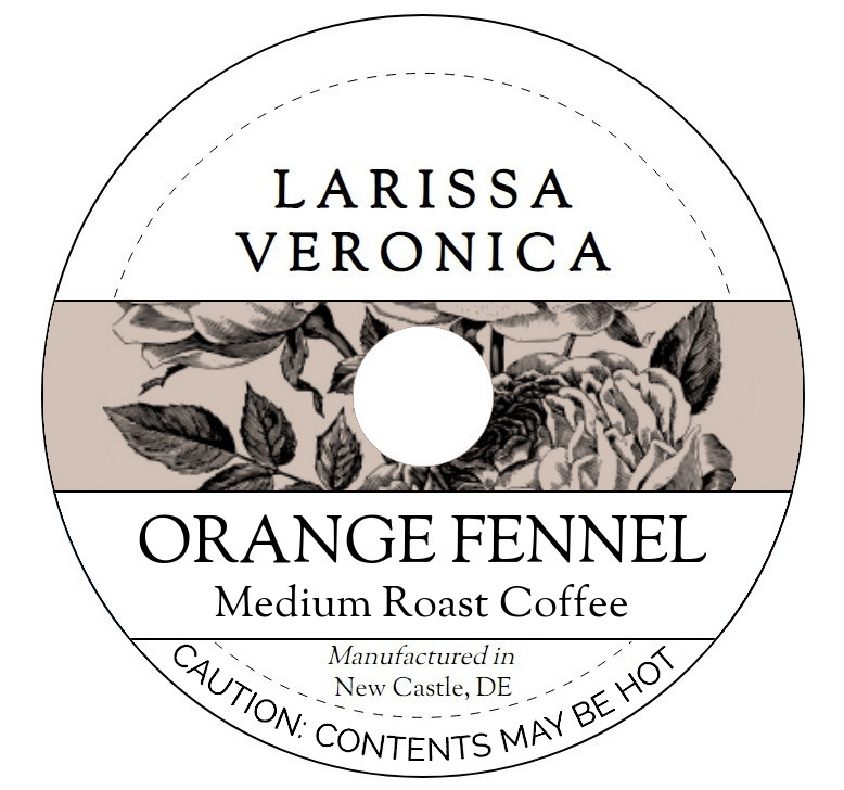 Orange Fennel Medium Roast Coffee <BR>(Single Serve K-Cup Pods)