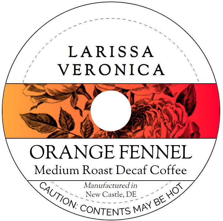 Orange Fennel Medium Roast Decaf Coffee <BR>(Single Serve K-Cup Pods)