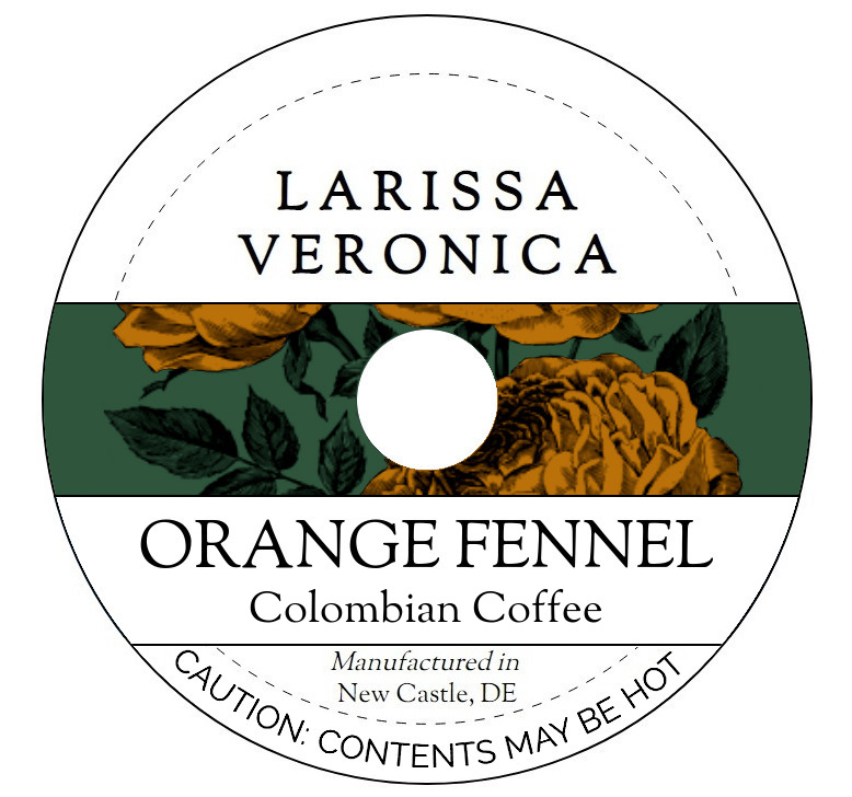 Orange Fennel Colombian Coffee <BR>(Single Serve K-Cup Pods)