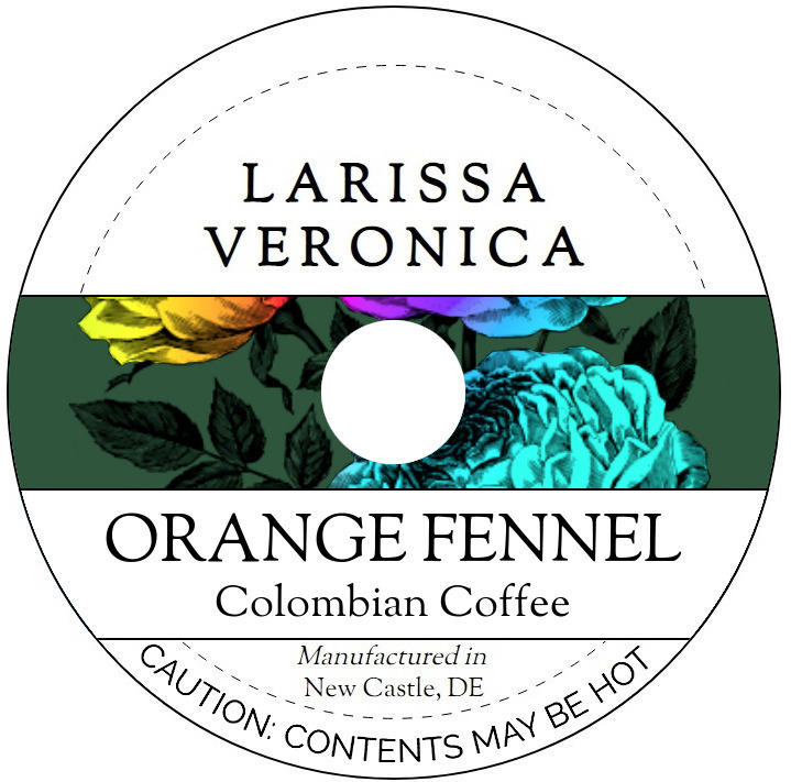 Orange Fennel Colombian Coffee <BR>(Single Serve K-Cup Pods)