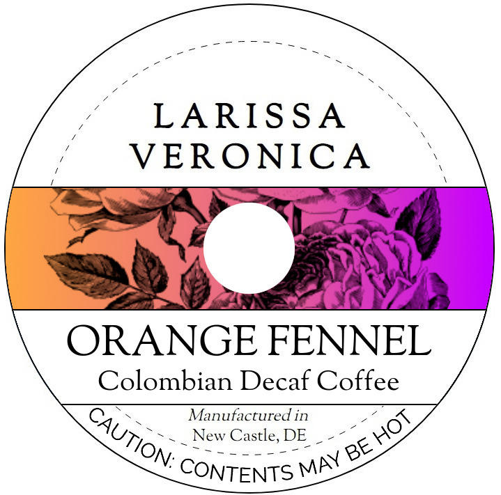 Orange Fennel Colombian Decaf Coffee <BR>(Single Serve K-Cup Pods)