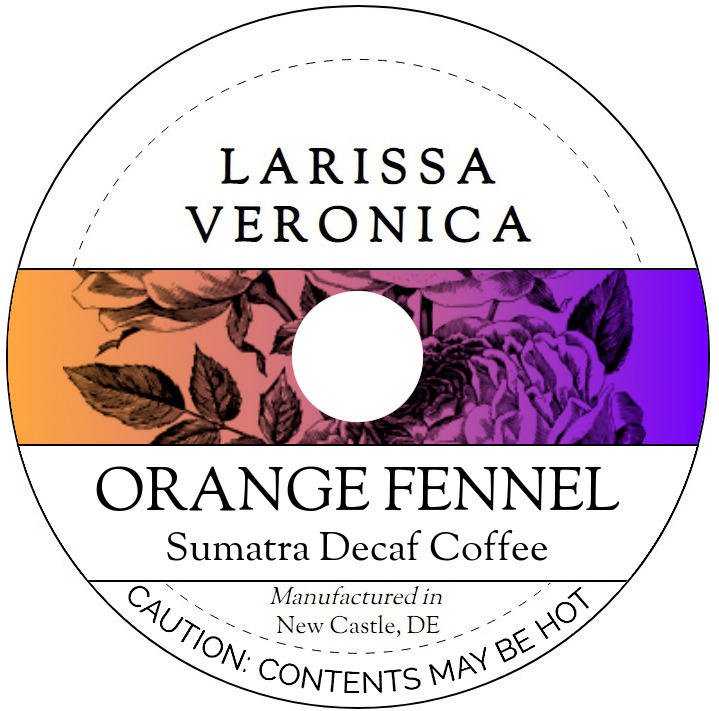 Orange Fennel Sumatra Decaf Coffee <BR>(Single Serve K-Cup Pods)