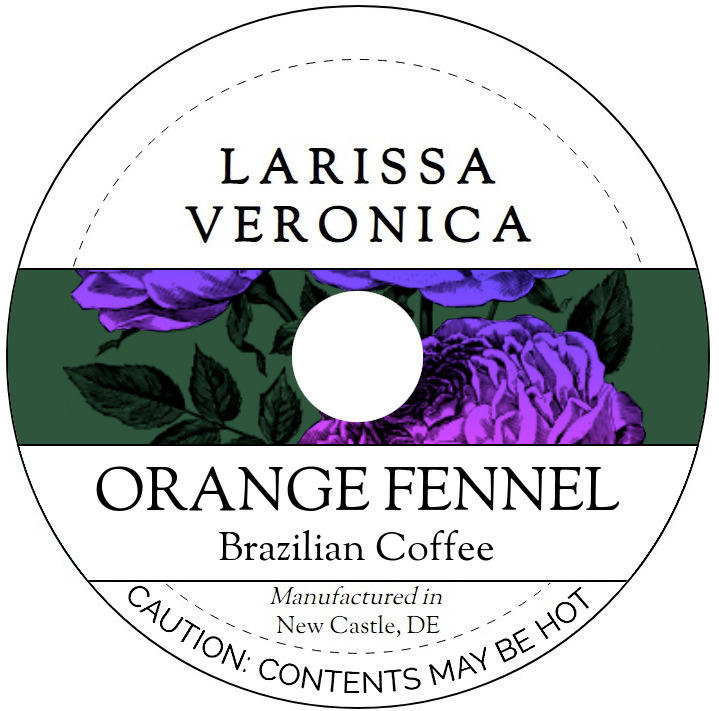 Orange Fennel Brazilian Coffee <BR>(Single Serve K-Cup Pods)