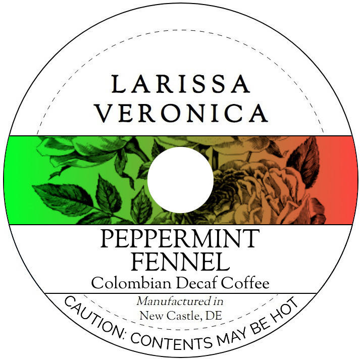 Peppermint Fennel Colombian Decaf Coffee <BR>(Single Serve K-Cup Pods)