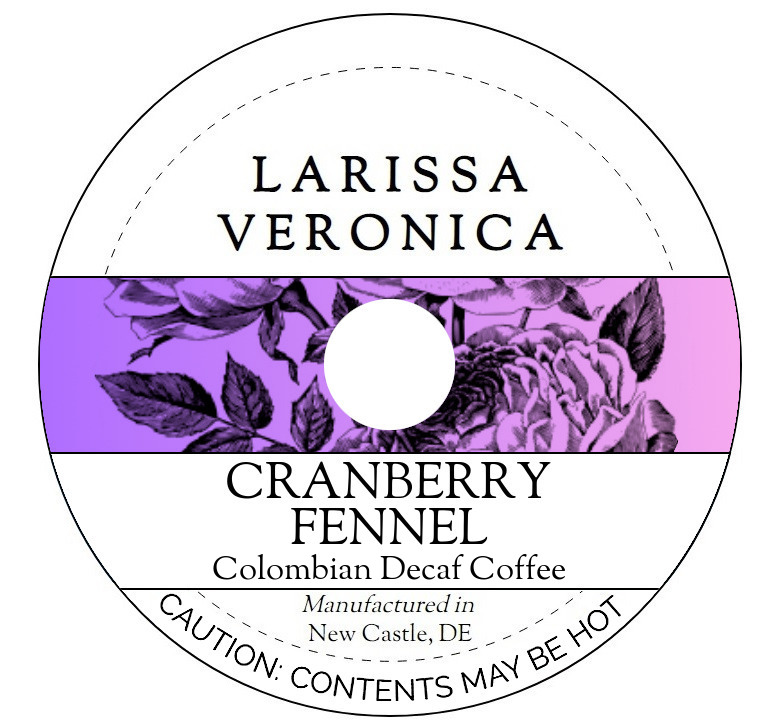 Cranberry Fennel Colombian Decaf Coffee <BR>(Single Serve K-Cup Pods)