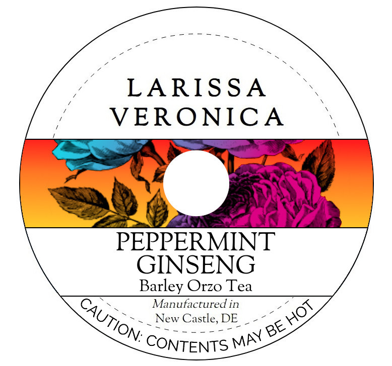 Peppermint Ginseng Barley Orzo Tea <BR>(Single Serve K-Cup Pods)