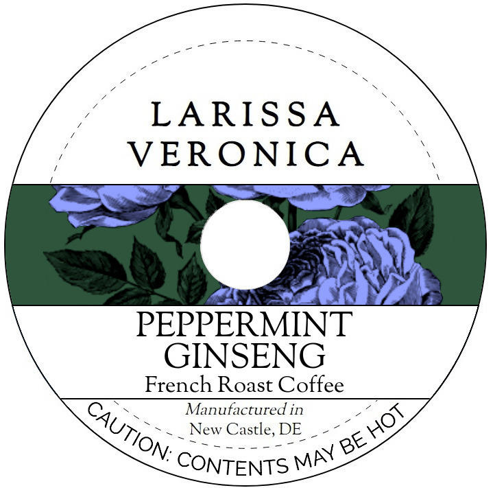 Peppermint Ginseng French Roast Coffee <BR>(Single Serve K-Cup Pods)