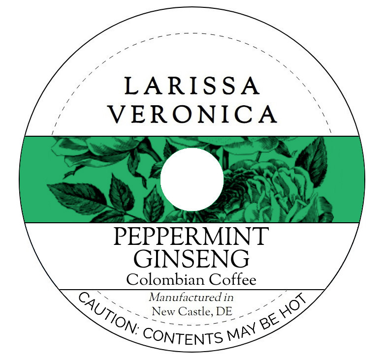 Peppermint Ginseng Colombian Coffee <BR>(Single Serve K-Cup Pods)