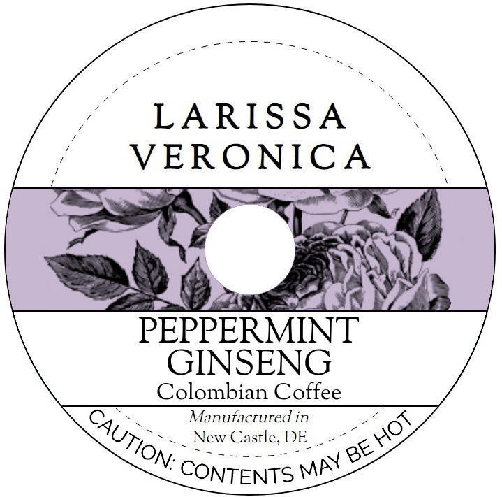 Peppermint Ginseng Colombian Coffee <BR>(Single Serve K-Cup Pods)