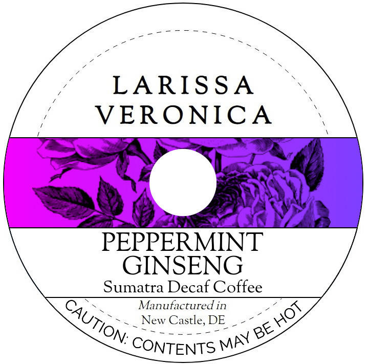 Peppermint Ginseng Sumatra Decaf Coffee <BR>(Single Serve K-Cup Pods)