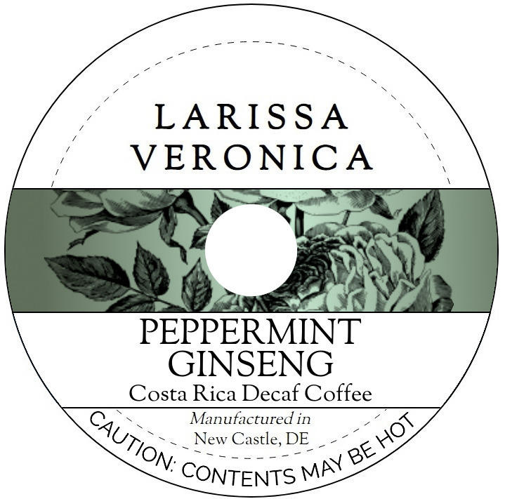 Peppermint Ginseng Costa Rica Decaf Coffee <BR>(Single Serve K-Cup Pods)