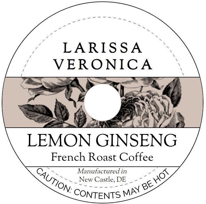 Lemon Ginseng French Roast Coffee <BR>(Single Serve K-Cup Pods)