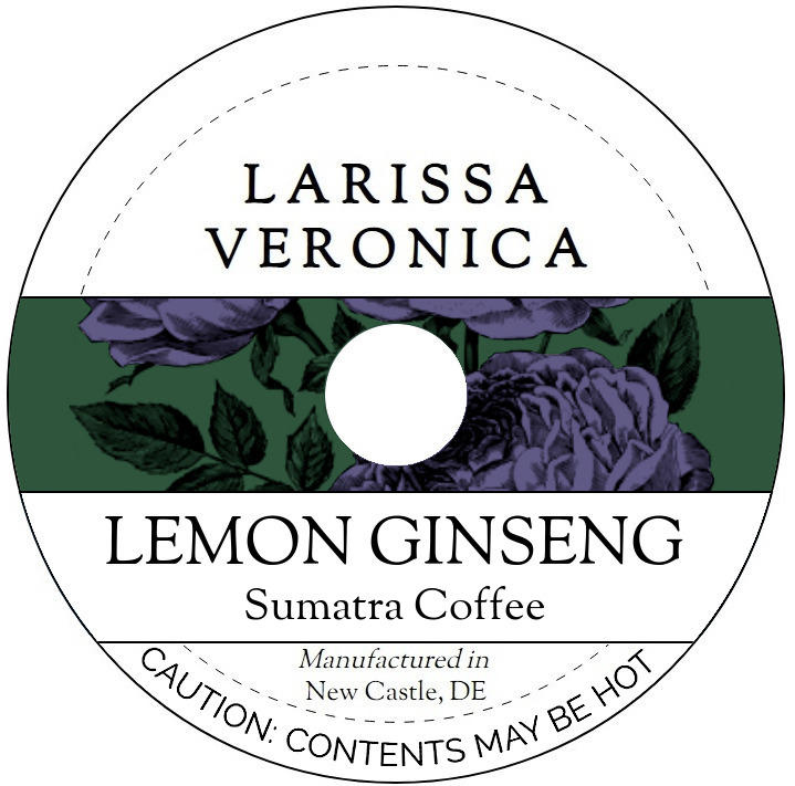 Lemon Ginseng Sumatra Coffee <BR>(Single Serve K-Cup Pods)