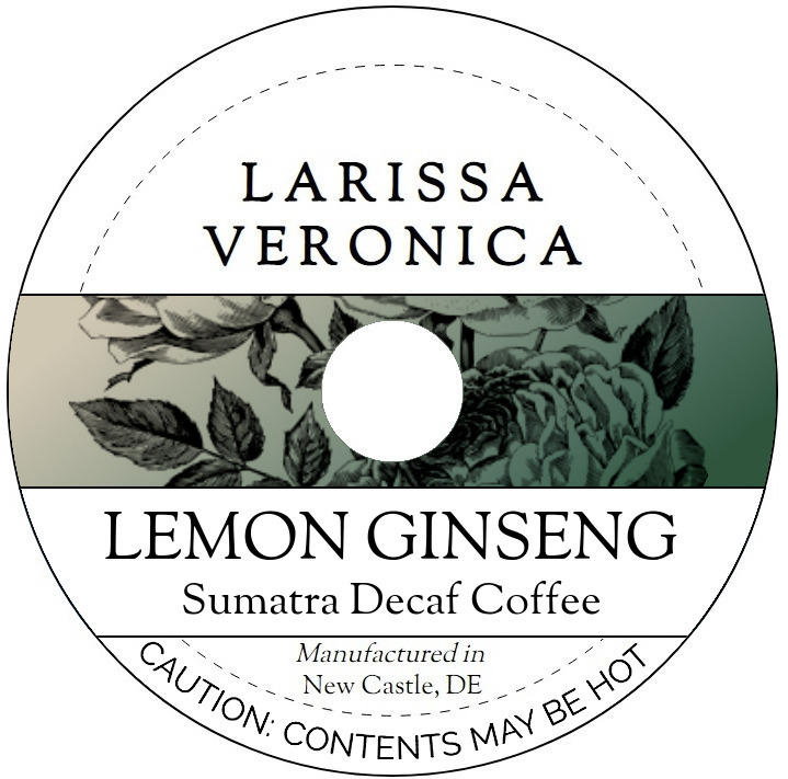 Lemon Ginseng Sumatra Decaf Coffee <BR>(Single Serve K-Cup Pods)