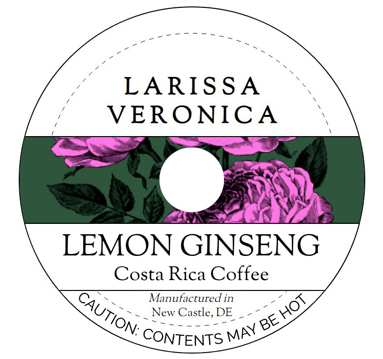 Lemon Ginseng Costa Rica Coffee <BR>(Single Serve K-Cup Pods)