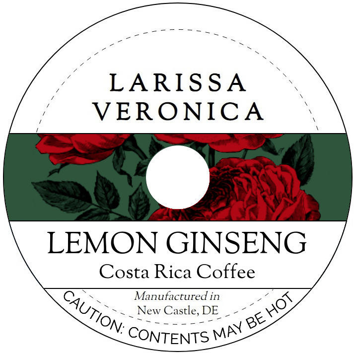 Lemon Ginseng Costa Rica Coffee <BR>(Single Serve K-Cup Pods)