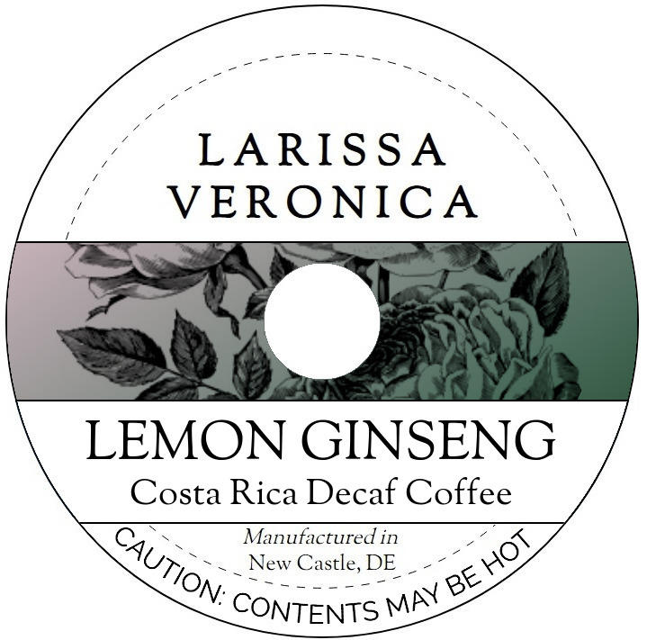 Lemon Ginseng Costa Rica Decaf Coffee <BR>(Single Serve K-Cup Pods)