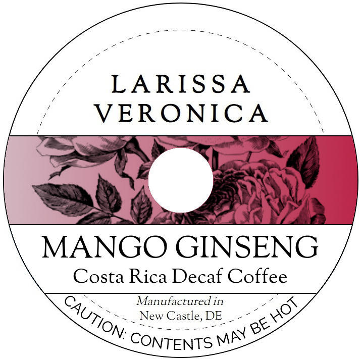 Mango Ginseng Costa Rica Decaf Coffee <BR>(Single Serve K-Cup Pods)