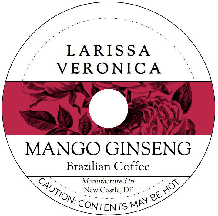 Mango Ginseng Brazilian Coffee <BR>(Single Serve K-Cup Pods)