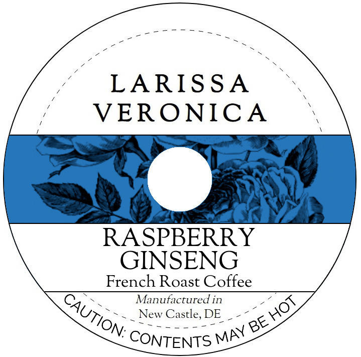 Raspberry Ginseng French Roast Coffee <BR>(Single Serve K-Cup Pods)