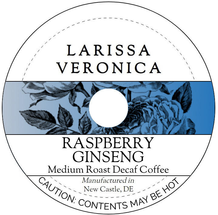 Raspberry Ginseng Medium Roast Decaf Coffee <BR>(Single Serve K-Cup Pods)