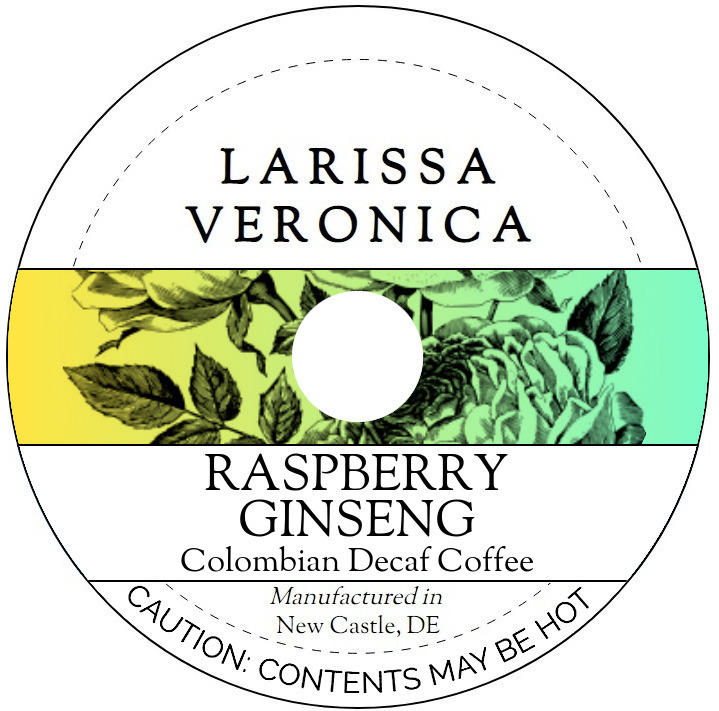 Raspberry Ginseng Colombian Decaf Coffee <BR>(Single Serve K-Cup Pods)